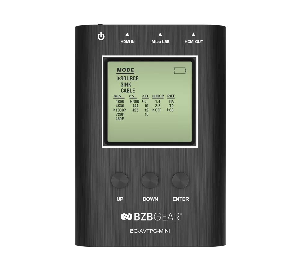 4K/1080P HDMI 2.0 18Gbps Portable Signal Test Generator and Analyzer