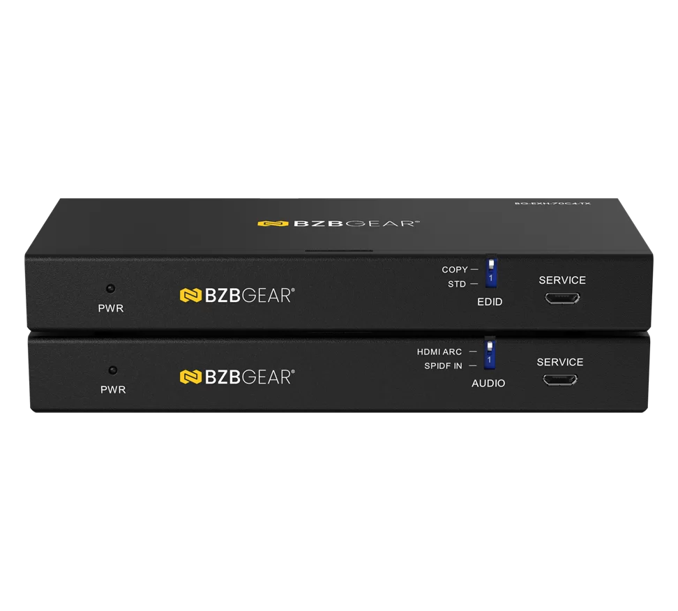 4K UHD HDMI HDBaseT Extender with IR/ARC/PoC/RS-232 and Audio Embedding/De-embedding up to 230ft