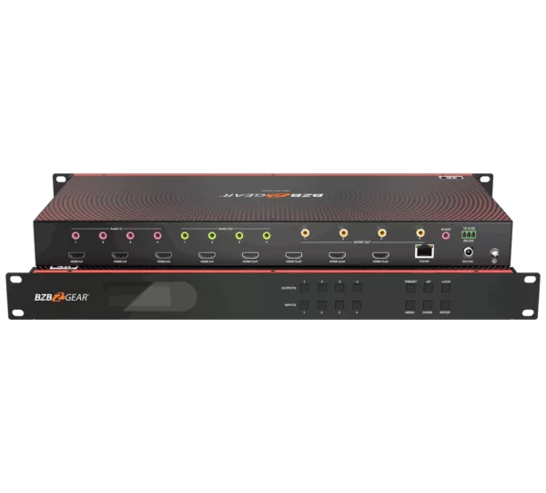 4x4 4K UHD Seamless HDMI Matrix Switcher/Video Wall Processor/MultiViewer with Scaler/IR/Audio/IP and RS-232