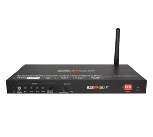 4-Port 4K UHD Conference Room Wireless Presentation Switcher with HDMI/USB-C/Soft Codec