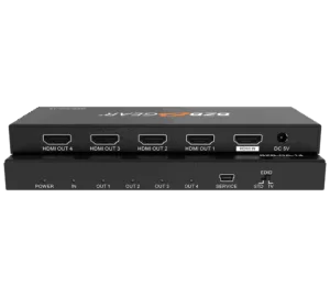 1x4 4K UHD HDMI Splitter Support HDMI 2.0b, HDCP 2.2, HDR & 3D