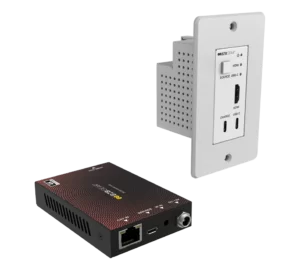 4K UHD 18Gbps HDMI/USB-C Wall Plate Transmitter/Receiver Kit up to 164ft