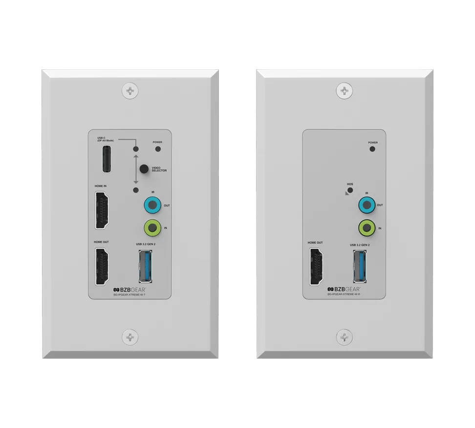 4K UHD HDMI 2.1 Over IP Multicast Wall Plate Encoder/Decoder with Seamless Matrix Switching/Multiview/KVM/USB 3.2 & PoE Support over 1 Gigabit Network