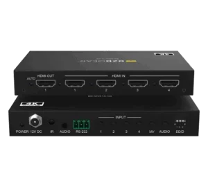4x1 4K UHD HDMI Seamless Switcher/Scaler/MultiViewer with PIP/Audio De-Embedding and 8 Display Modes