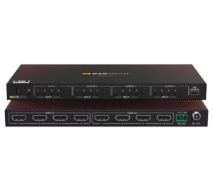 4x4 4K UHD HDMI Seamless Matrix Switcher and Video Wall Processor with Scaler/IR/Audio/RS-232