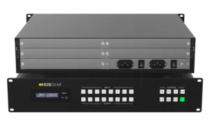 8x8 Modular Seamless 4K60 Matrix Switcher with Video Wall and Control System Chassis (No Cards) (BG-MC-88M)