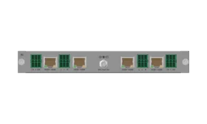 4-Ch FHD 60Hz HDBaseT 100M Input Card with Seamless Switching, Audio Embedding & RS232 (BG-MC-IN-HDBT100-2K)