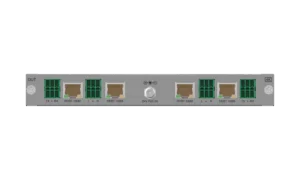 4-Ch UHD 4K HDBaseT 100M 18Gbps Output Card with Seamless Switching, Audio De-Embedding & RS232 (BG-MC-OUT-HDBT100-4K)
