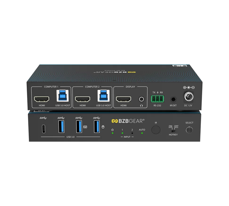 8K UHD HDMI 2.1 2x1 KVM Switch with USB 3.0/Hotkey Switching/IR Control