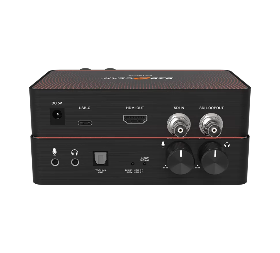 USB-C 12G-SDI Video Capture Card Box with Scaler/HDMI 2.0/12G-SDI Loop Out and Audio