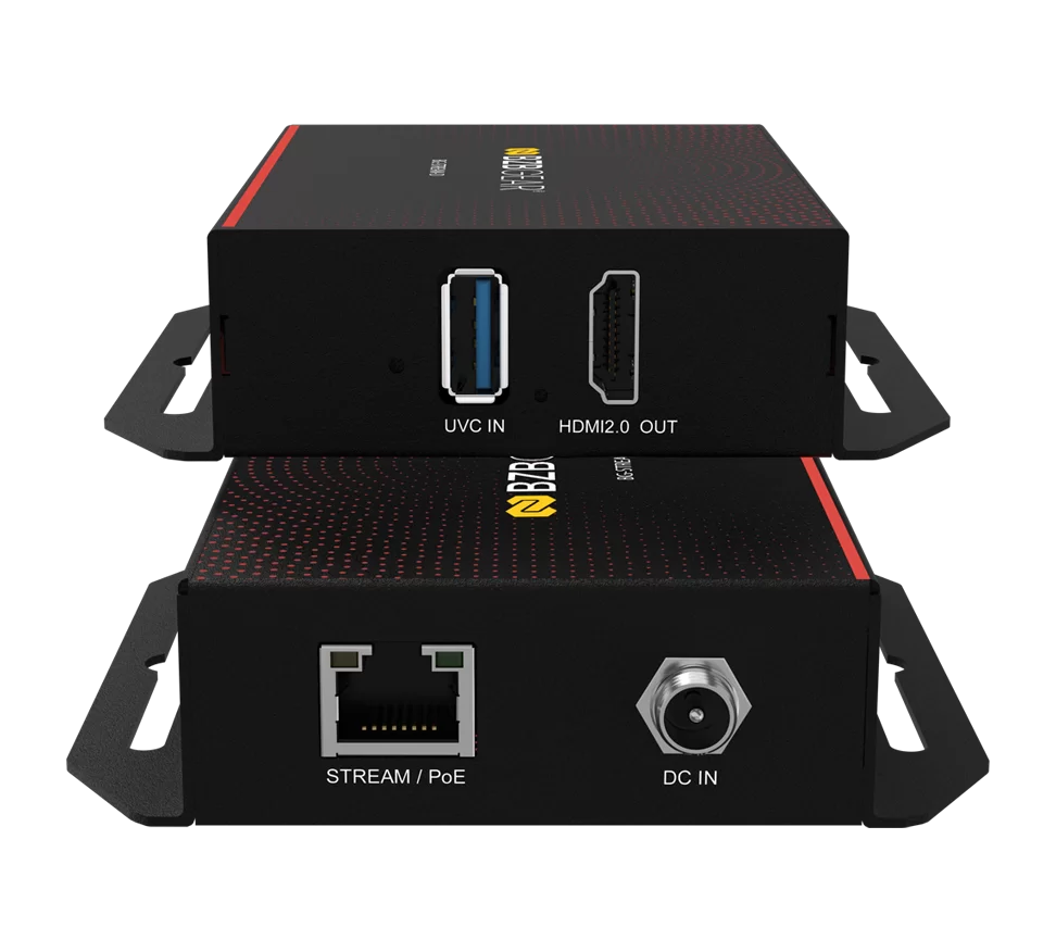 IP/UVC to HDMI 2.0 POE Decoder Supports H.264/H.265/AVC