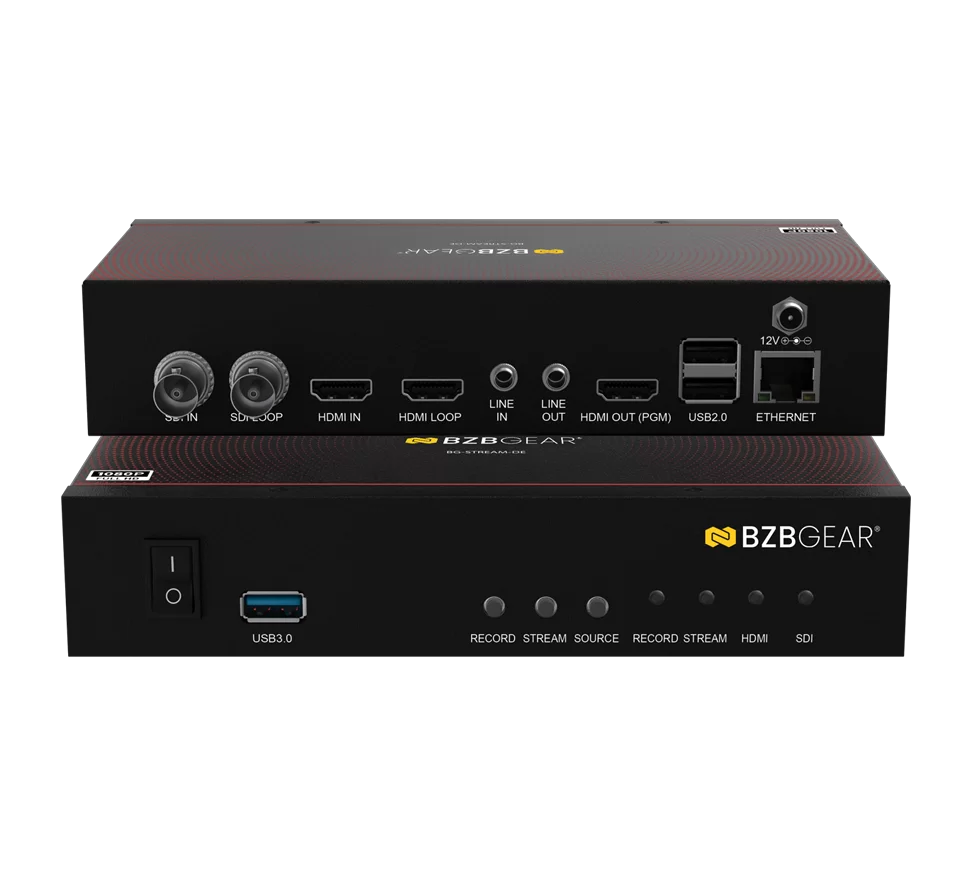 1 Channel SDI/HDMI Encoder/Decoder/Recorder with Audio/USB 3.0 for Storage